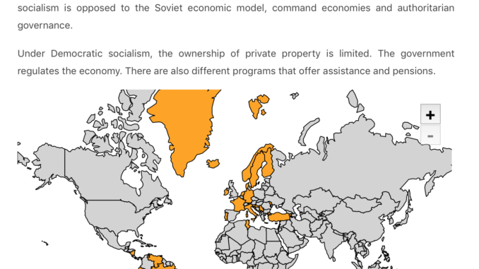 Map of Democratic Countries